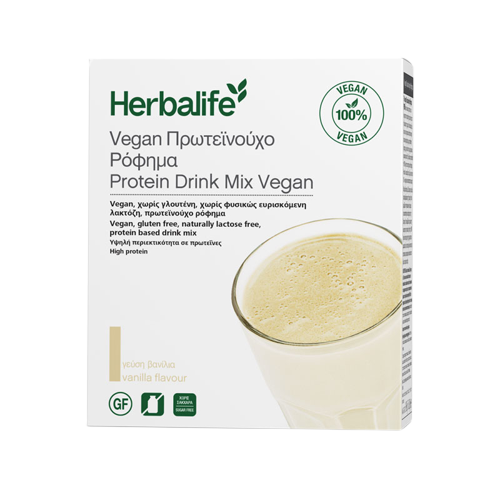 Πρωτεϊνούχο Ρόφημα Βανίλια - PROTEIN DRINK MIX - Vegan 7 ατομικά φακελάκια