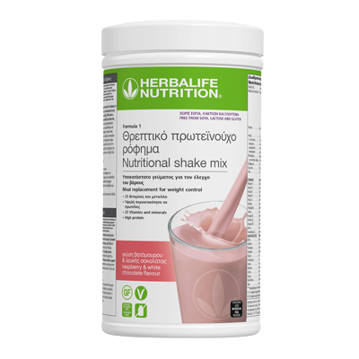 Πρωτεϊνούχο Ρόφημα Formula 1 - Free from - Raspberry & White Chocolate 500gr